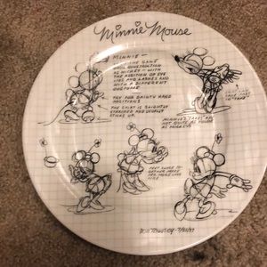 Minnie mouse sketch plate